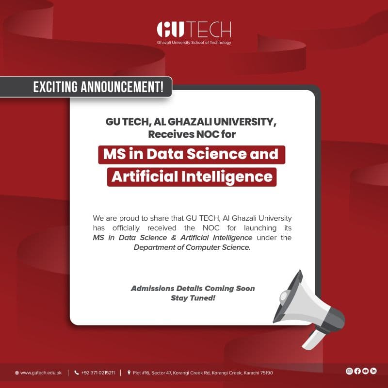 New Milestone: NOC Granted for MS in AI & Data Science