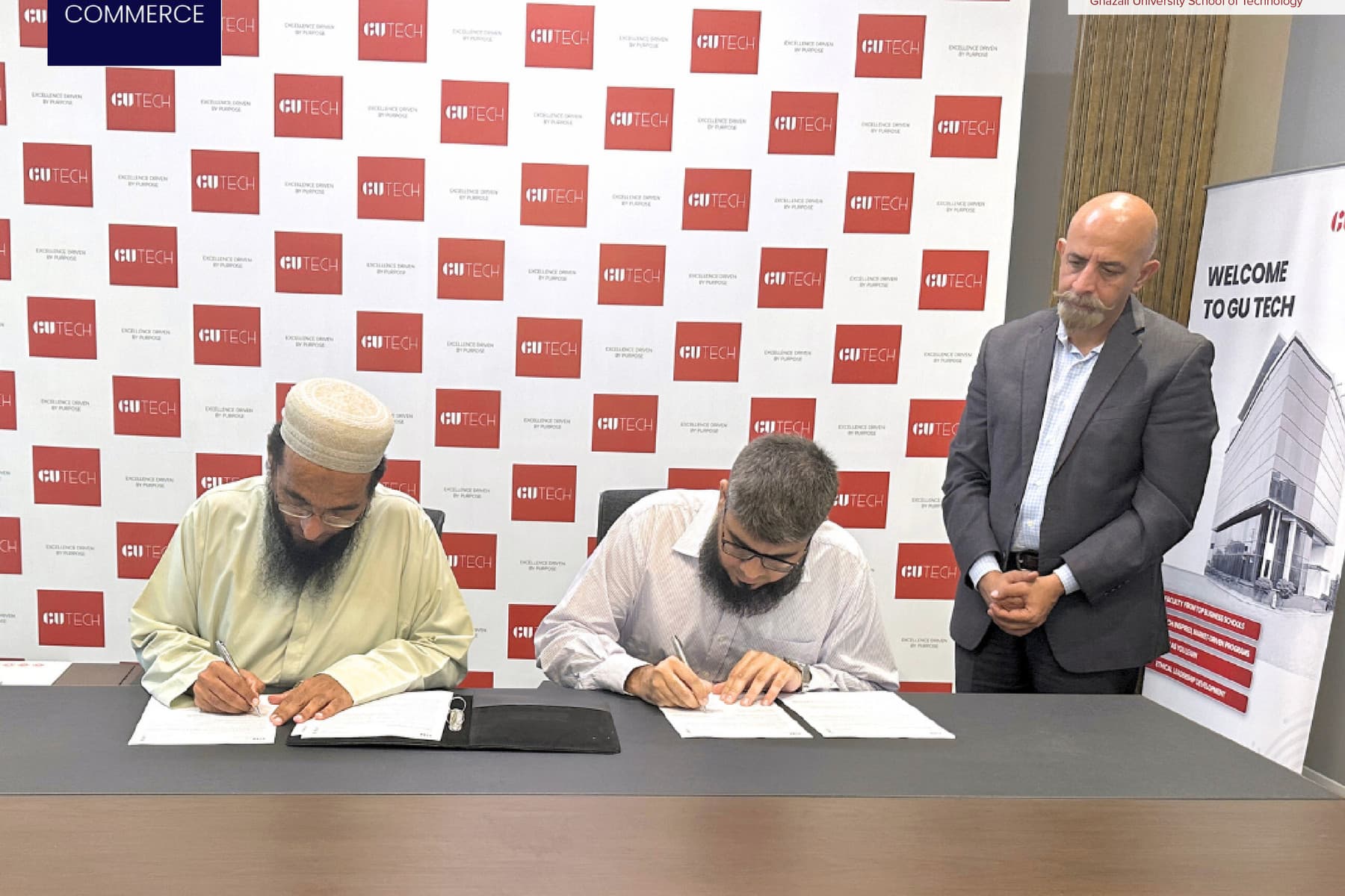 Institutional collaboration signing session at GU TECH